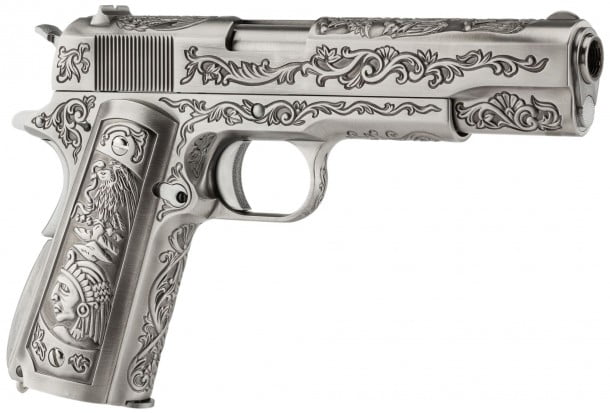 We 1911 Engraved Mehico Druglord Gbb Airsoft Pistol Defcon Airsoft 3098