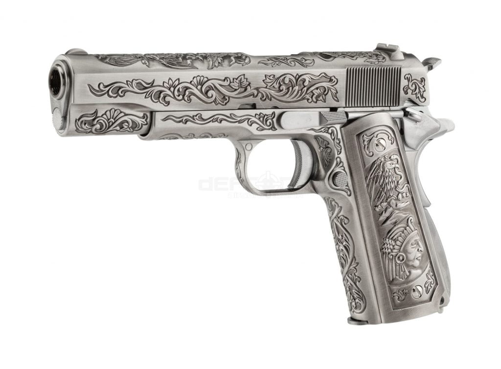 We 1911 Engraved Mehico Druglord Gbb Airsoft Pistol Defcon Airsoft 5731