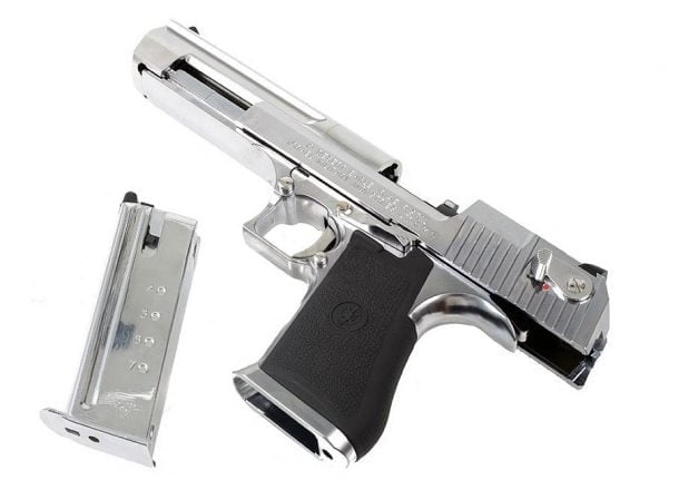 Tokyo Marui Desert Eagle .50AE Hard Kick GBB Pistol - Chrome - DEFCON ...