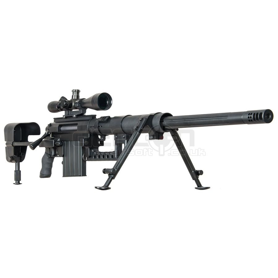 Ares M0 Spring Power Bolt Action Sniper Rifle Black Lsr 005 Defcon Airsoft