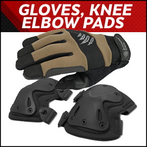 Gloves, Knee & Elbow Pads