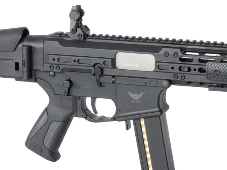 Double Eagle M917G UTR45 SMG (Falcon EFCS - Black - M917G) - DEFCON AIRSOFT